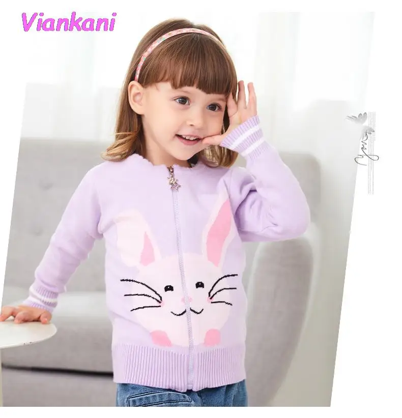 

Мультяшные Топы 2021, детские свитера, двухслойные весенне-зимние свитера для девочек, вязаная детская повседневная одежда на цепочке