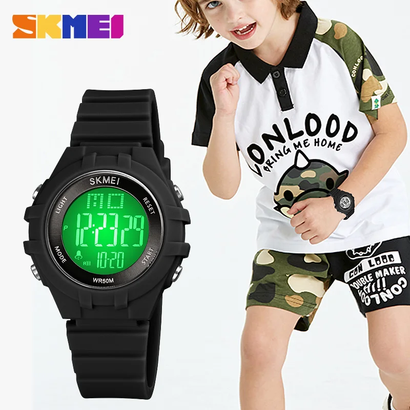 

New SKMEI Kids Watches Sport LED Display Digital Watch Boyes Girls Wristwatch Shockproof Waterproof Children Watch montre enfant