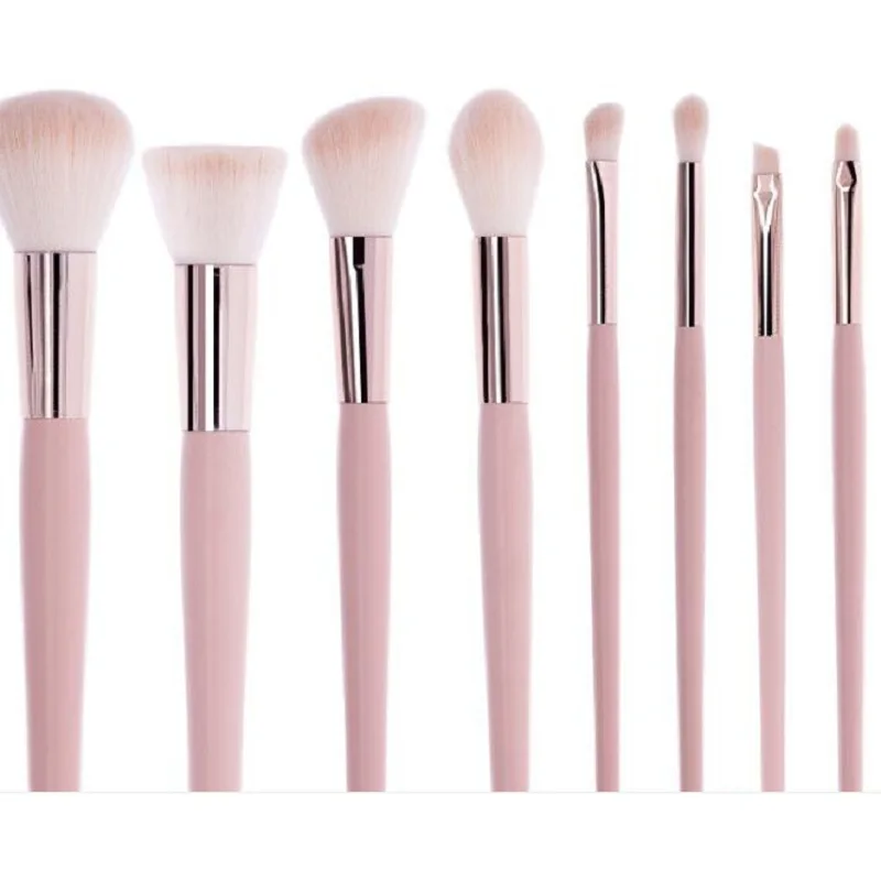 

New Makeup Brush Set 9 Pink Makeup Tools Complete Portable Makeup Brush Bag Beauty Brush