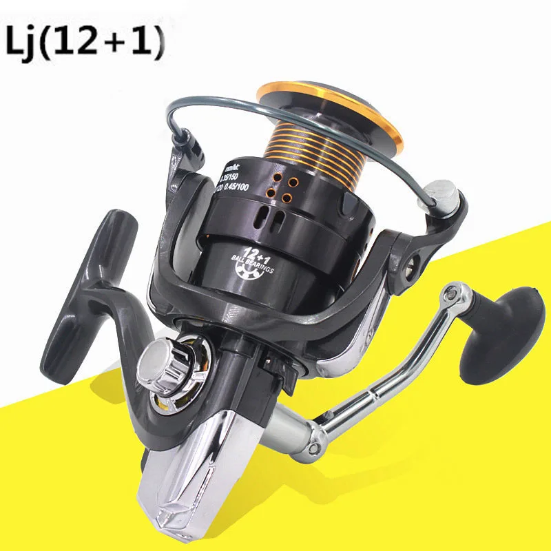 FDDL 12+1 Bearing Balls ALL metal Reel Fishing Trolling Metal Reels Spinning reel 1000-9000 Aluminum alloy | Спорт и развлечения