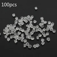 100 pcs earrings jewelry accessories silicone plum blossom plastic ear plugging earring back diy jewelry accessories