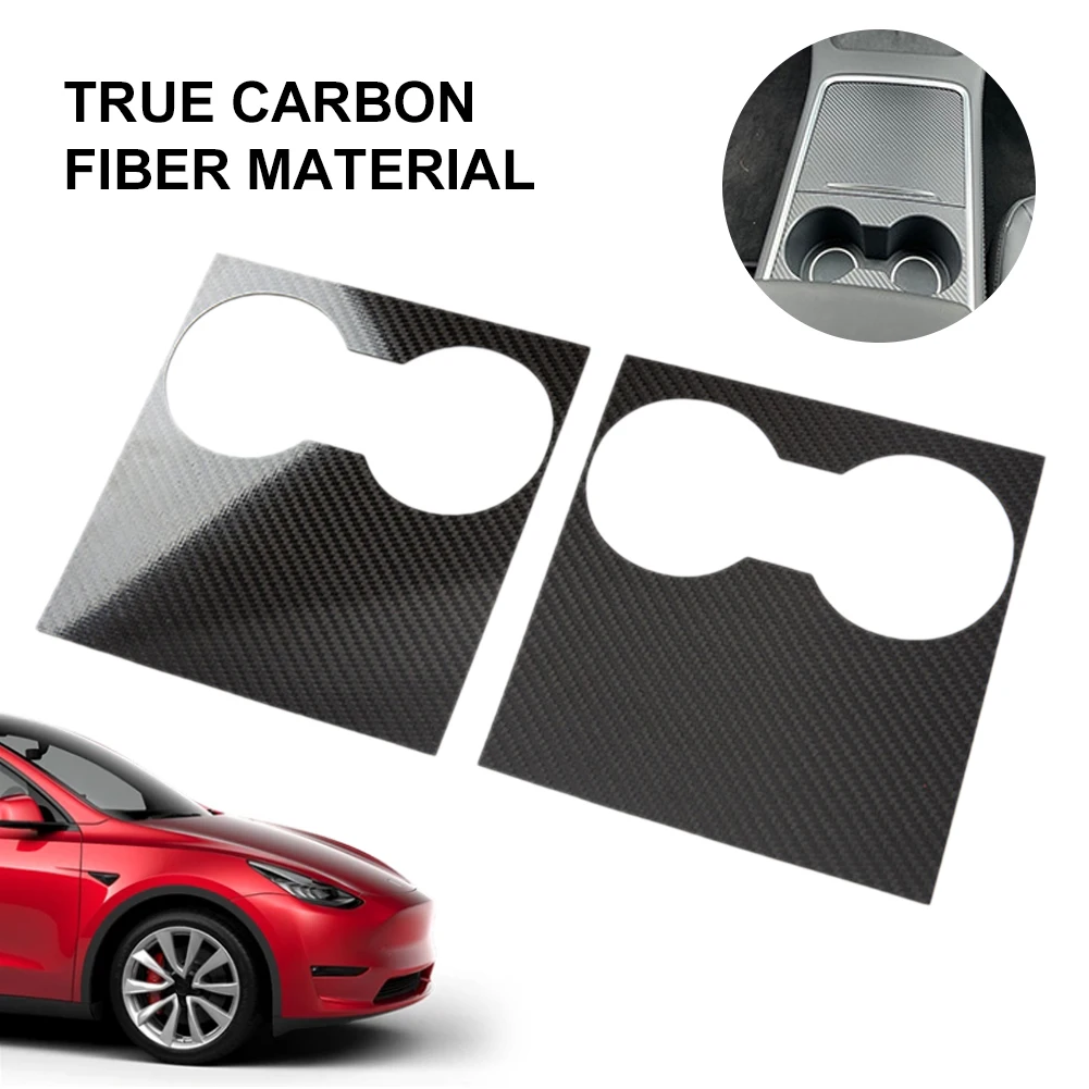 

Center Console Cover Carbon Fiber Gloss Matte Black Anti Scratch Protective Panel for 2021 Tesla Model 3 /Y Interior Accessories