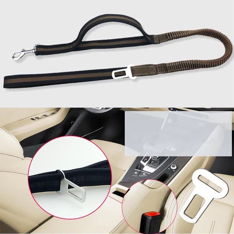 Многофункциональный поводок для больших собак с двойной ручкой ремень