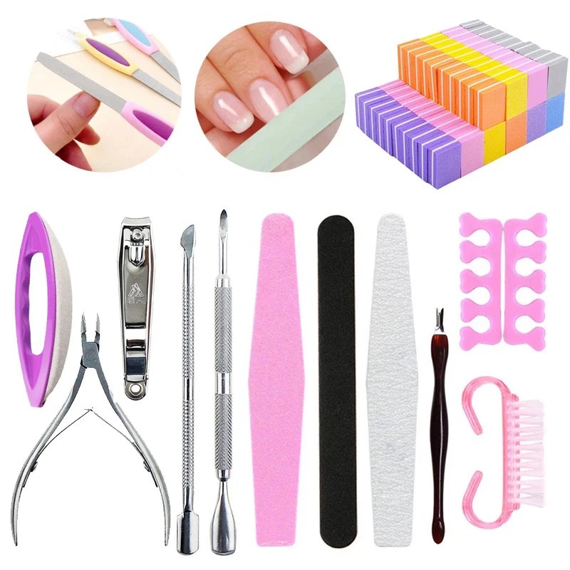 

Nail Files Buffer Block Cleaning Nail Brush Buffing Sanding Polish Nail Beauty Tools UV Gel Polish DIY Pedicure Manicure Tool