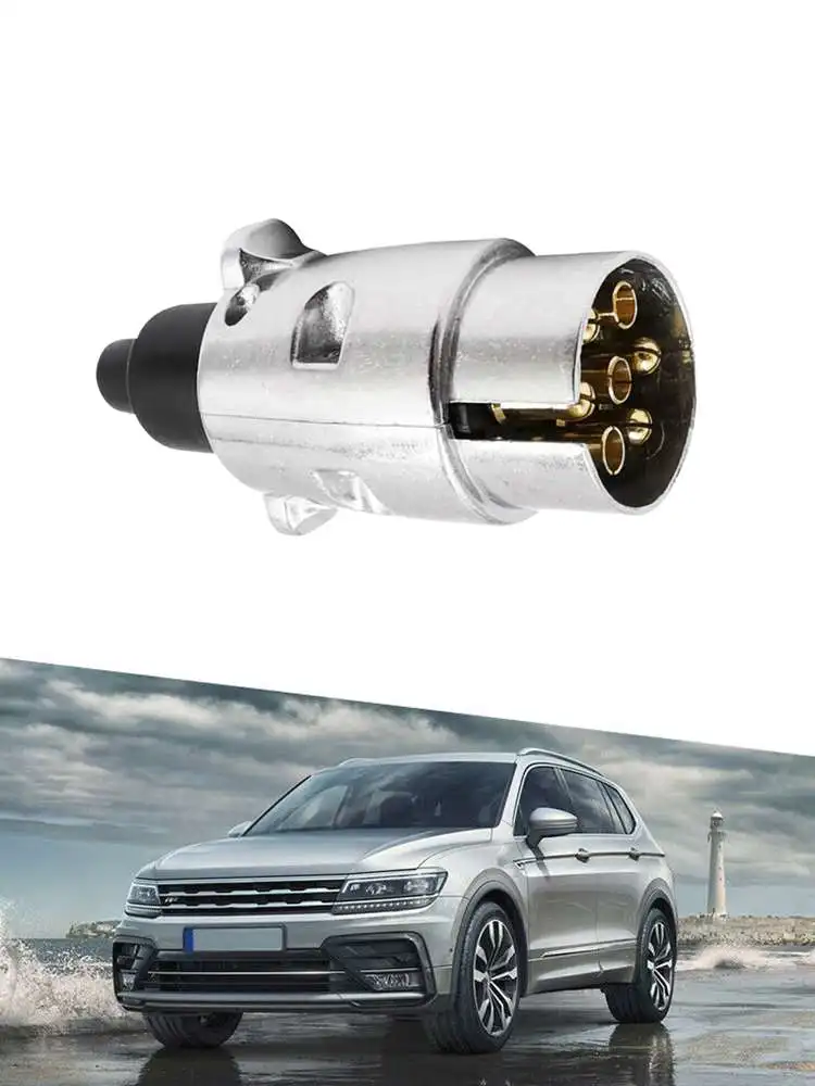 

1pc 7 Pin PLUG & SOCKET Trailer Car Caravan Horsebox Wiring Lights Tow 12V