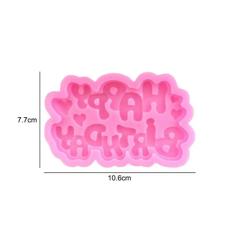 

Happy Birthday Creative Baking Tools Letter Chocolate Silicone Supplies Heat Mold Decorating Resistance Fondant Products Ca H6K2
