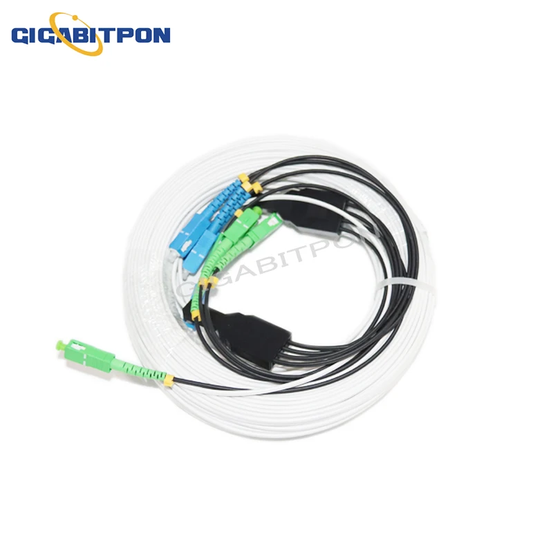 Fiber optic cable 4SC/UPC-4SC/APC single-mode G675A1 core indoor 2-steel 4-core drop fiber optic cable jumper FTTH jumper10-500M