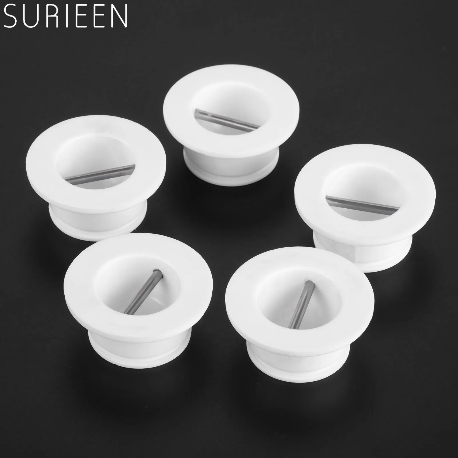 

5 Pcs 45mm Diameter Nylon Plastic Surfboard Leash Plug SUP Board Longboard Leg Foot Rope Round Cup Deck Plug Surfing Accessories