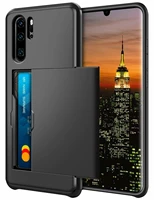 For Huawei P30 pro Slim Hybrid Armor Shockproof Rubber Bumper Phone Case Wallet Card Slot Holder Back Cover For Huawei P30 Coque