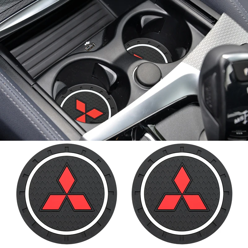 Автомобильные аксессуары 1/2 шт. нескользящий коврик для подстаканника Mitsubishi ASX