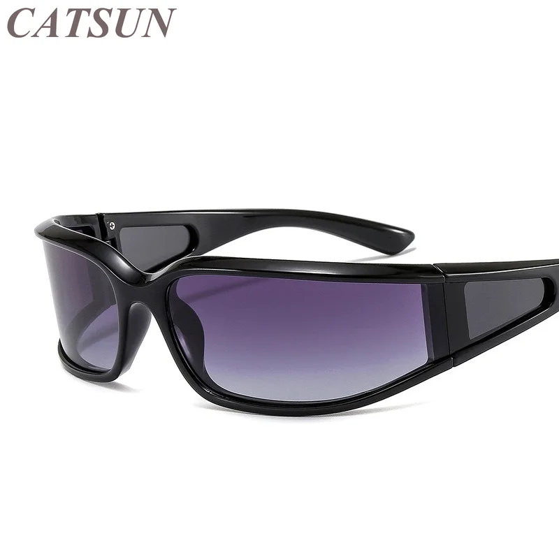 

New Sports Cycling Polarized Side Bending Lens Sunglasses Women's Fashion Versatile Outdoor Beach Sunscreen Glasses UV400