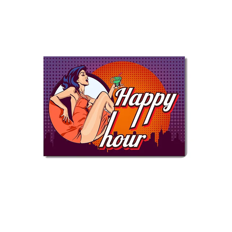 

New Retro Tin Painting Sexy Pin Up Girl Plate Wall American Decoration Cafe Restaurant Barbecue Shop Wall Decoration