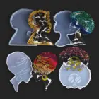 Форма для подставки под африканскую смолу сделай сам, форма для клея из эпоксидной смолы для мужчин и женщин, форма для головы, портрета, домашнего украшения