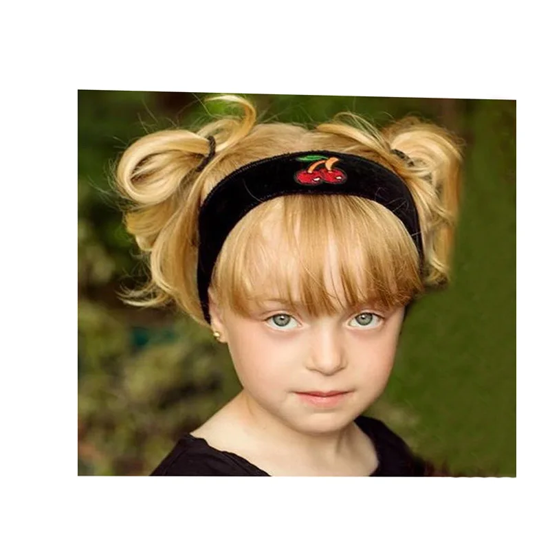 Осенне-зимние Бархатные повязки на голову для маленьких девочек новые мягкие