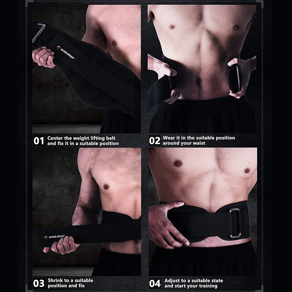 

WIN.MAX Waist Trainer Belts Sauna Slimming Body Shapers Girdle Neoprene Workout Sweat Belly Trimmer Corset for Weight Loss