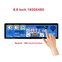 8 8 inch ips 1920x480 60hz multi touch lcd monitor mini hdmi compatible control board aida64 raspberry pi pc secondary display