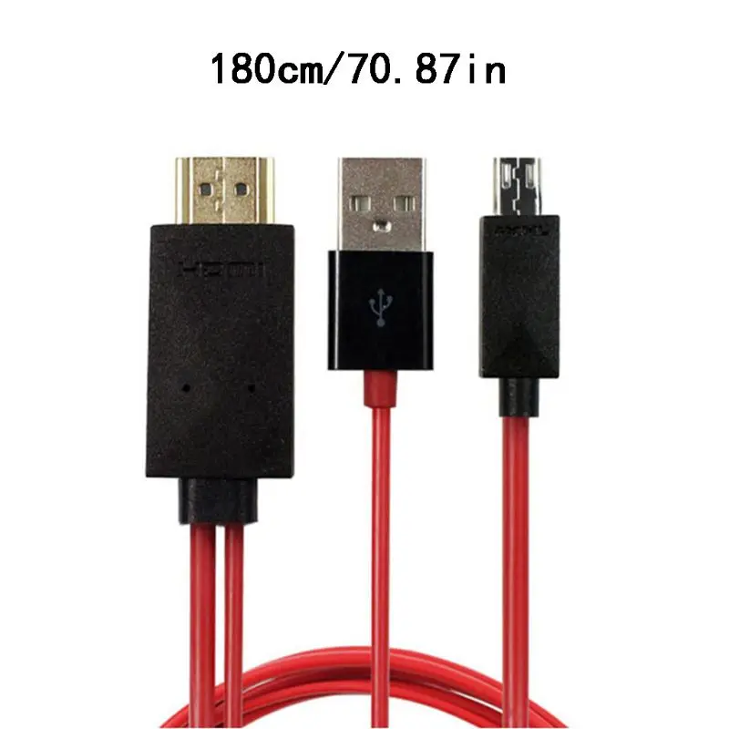 

11Pin Micro USB to 1080P TV Cable Adapter Converter for Smart Cellphones 69HA