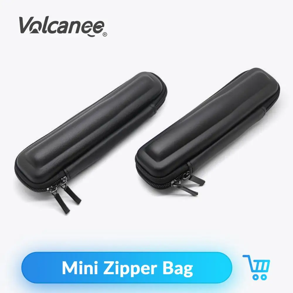 Volcanee черный Мини Тонкий чехол Маленькая кожаная сумка на молнии для переноски