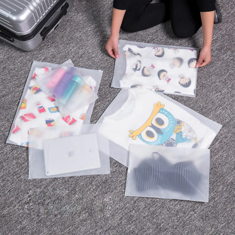 Прозрачная сумка для обуви с замком водонепроницаемый пластиковый Дорожный