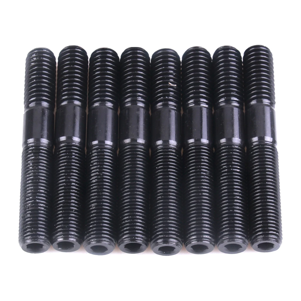 

MagiDeal Head Studs Kit Aluminum Head Bolts for Chevy BBC-75
