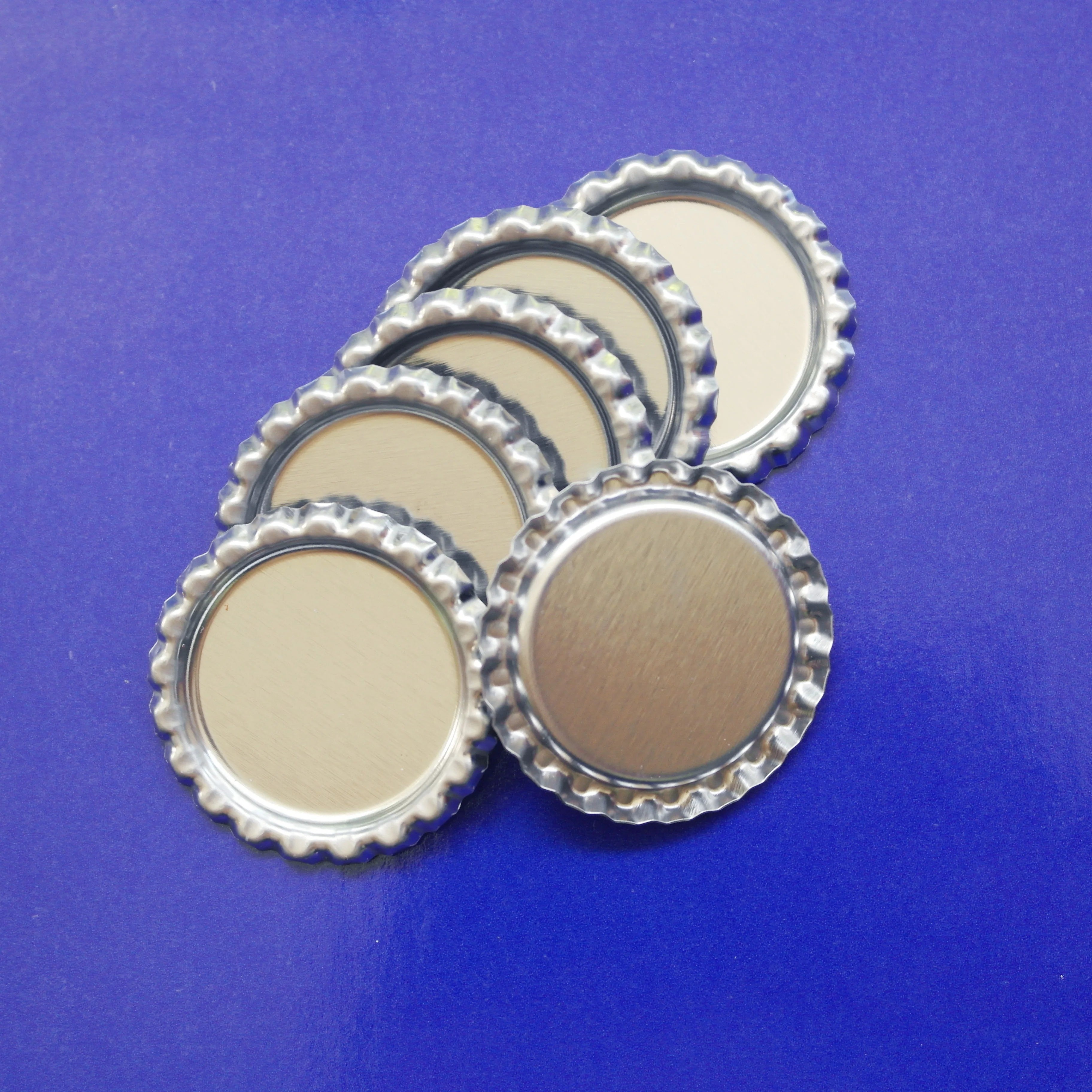 Free Shipping 100pcs Flattened Chrome Bottle Caps Flat Cap Made Of Tinplate For 1" Domes DIY Crafts Jewelry Pendants | Дом и сад