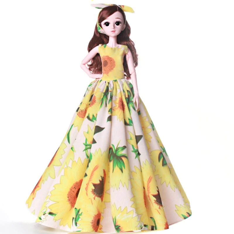 

22 Inch Doll Clothes 60cm Doll Dress 1/3 Bjd Accessories Dress Up Doll Wedding Dress Toy for Girls