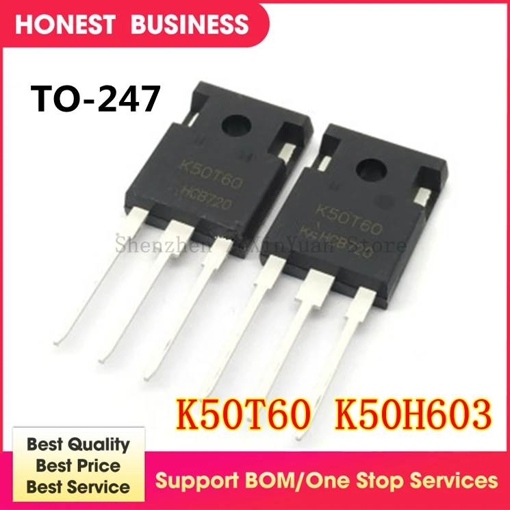 

5 . K50H603 IKW50N60H3 K50T60 IKW50N60T 50A 600V TO-247