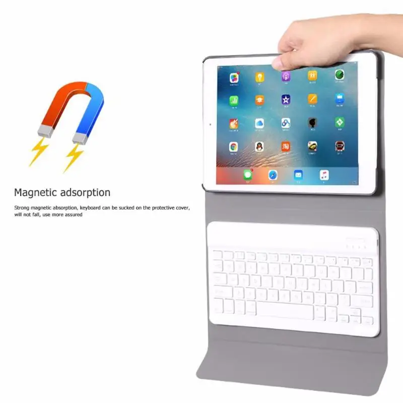 Для iPad 10 2 дюймов разделенная Bluetooth совместимая клавиатура Стабильная