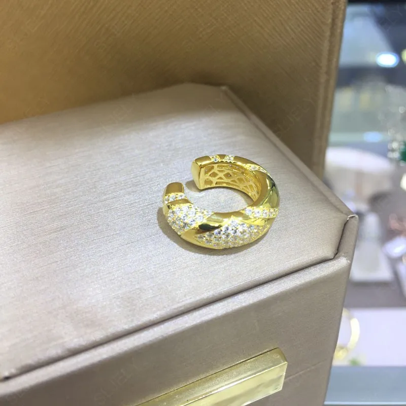 Серьги-клипсы женские из серебра 925 пробы с белым цирконием 1 шт. | Украшения и