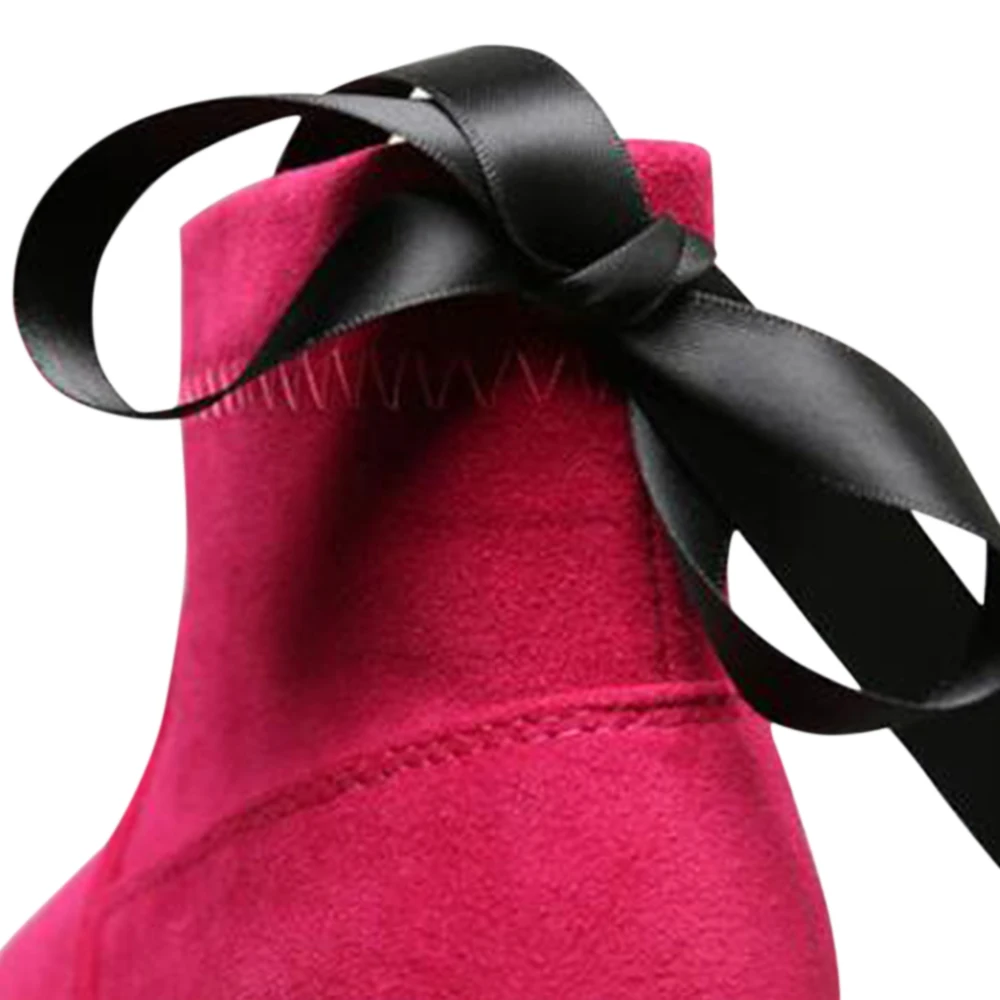 Теплые ботинки для девушек зимние детские детская обувь с бантом Детские