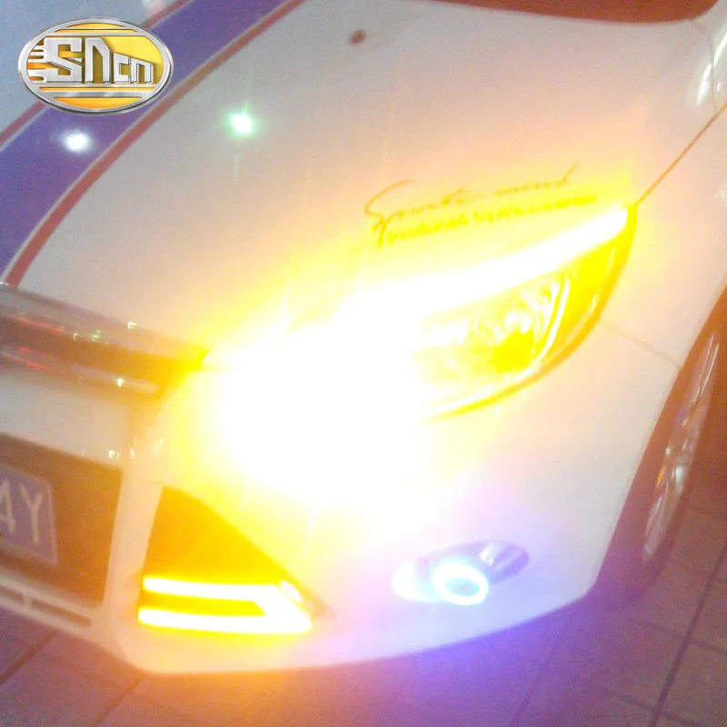 Для Ford Focus 2 MK2 2009 ~ 2014 Автомобильный Стайлинг светодиодный светильник для бровей и