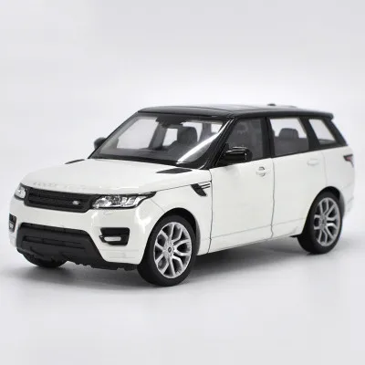 Range Rover-White Высокое качество подарок 1:24 Defender внедорожный сплав модель, моделирование литья под давлением дверь оттяните назад Коллекция Модель - Цвет: Range Rover-White