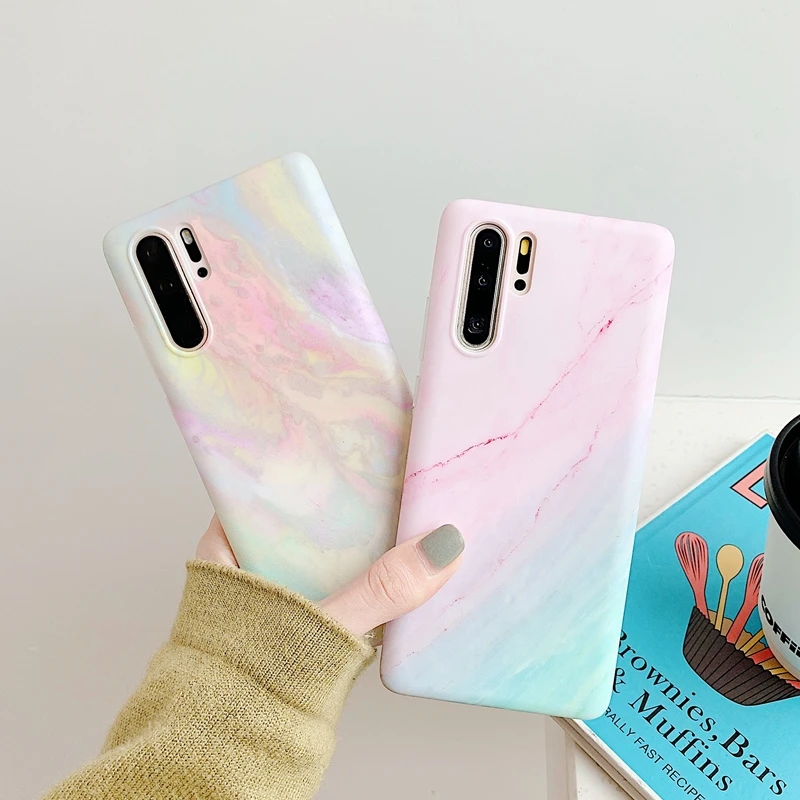 Гранитная Акварельная мраморная каменная Радужная чехол для iPhone 6 6s 7 8 Plus 10 X XS XR 11