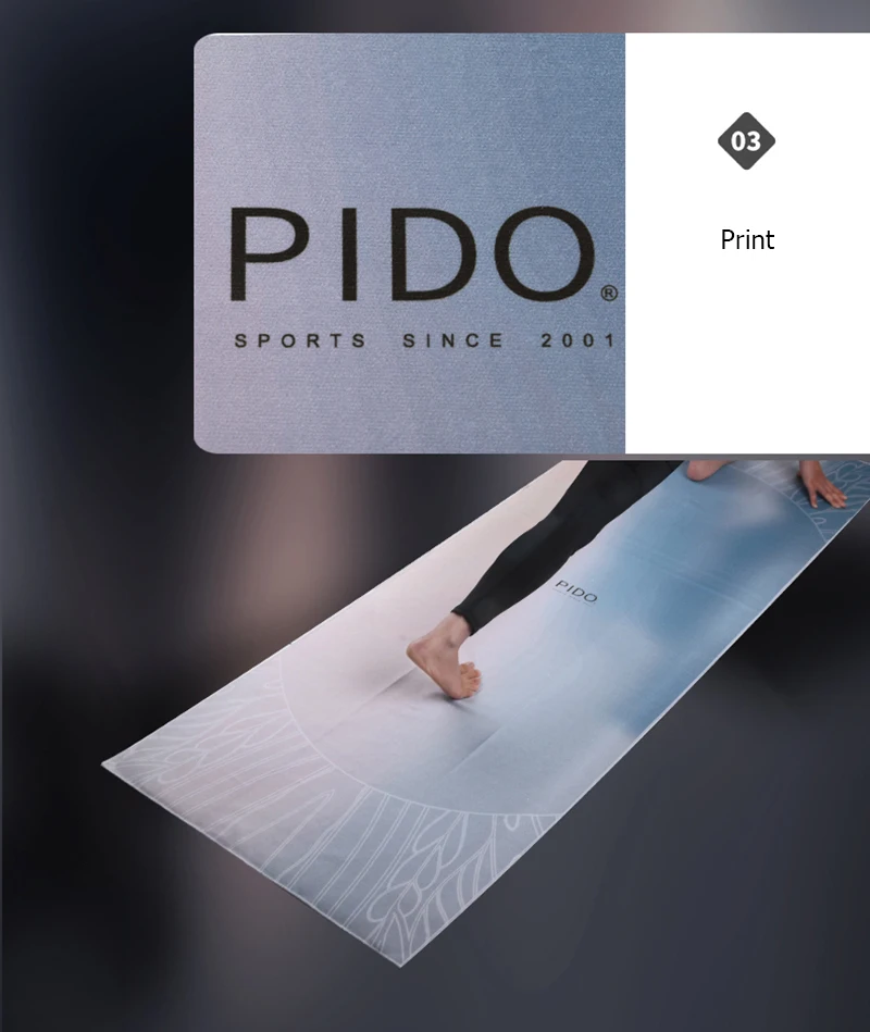 1850*680*2 мм PIDO полотенце для йоги нескользящий пот фитнес-коврик Портативный Расширенный складной коврик для йоги сумка одеяло с принтом Estera De Yoga