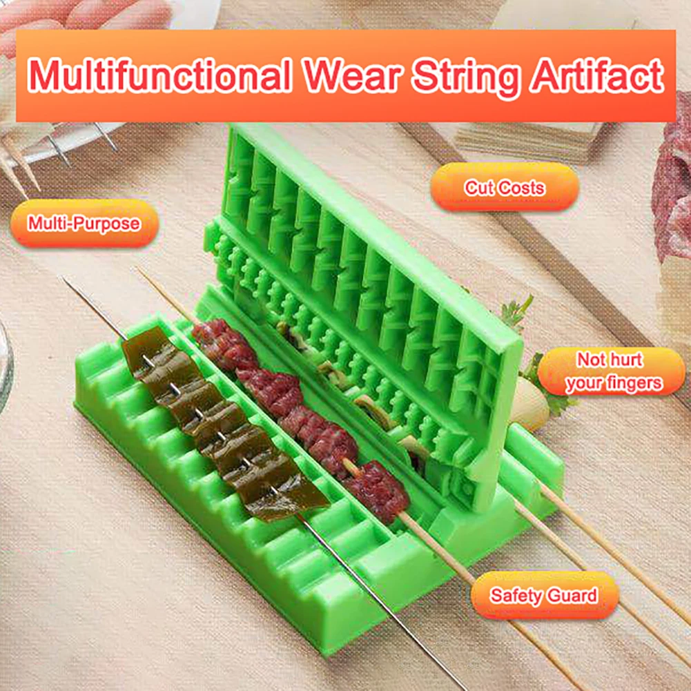Multifunctional Barbecue String Artifact Wear Food Meat Device Skewer For Beef Pork Maker BBQ Tools Accessories Newly | Дом и сад