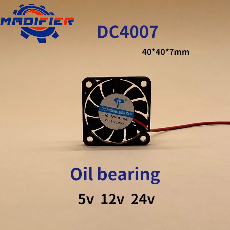 

Dc4007 DC Cooling Fan 4cm Oil Bearing 5v12v 24v Laptop Mute Industrial Fan