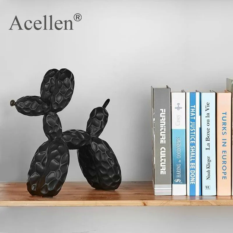 Статуя собаки с воздушным шаром скульптура из смолы домашний декор современный