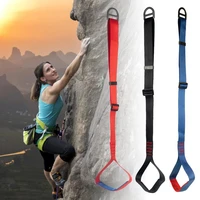 safety ascender gear equipment resilient climbing rope foot loop ascender sling for mountaineering foot belt