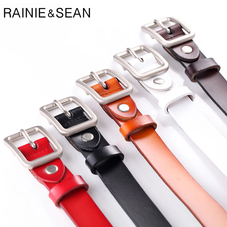 Рейни Шон белый женский ремень из натуральной коровьей кожи для брюк Женская