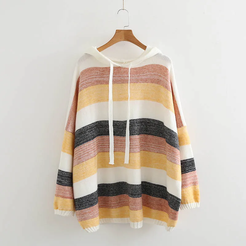 Женский свитер размера плюс обхват груди 140 см 8XL желтого синего цветов для осени