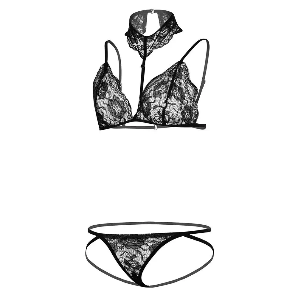 Сексуальный Кружевной Комплект эротического нижнего белья женский модный