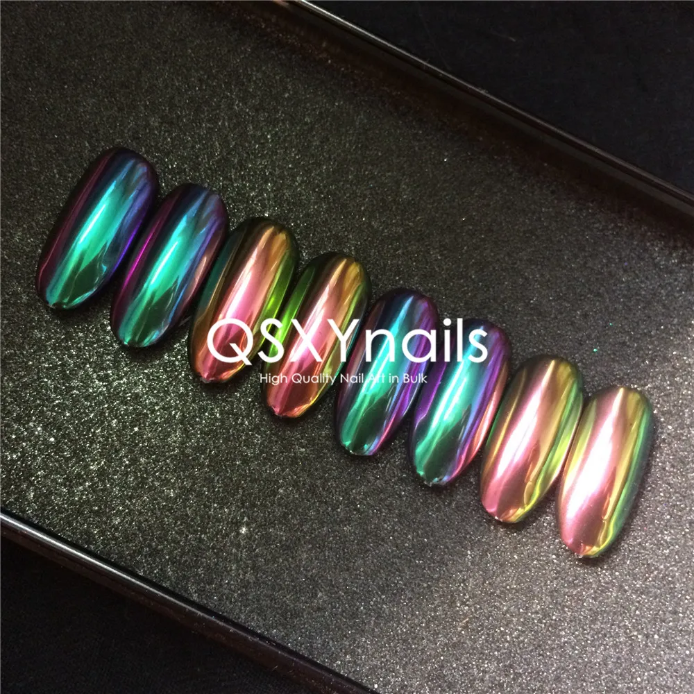 0 5 г сверхгладкие втираемые пудра Хамелеон Зеленый Розовый пигмент