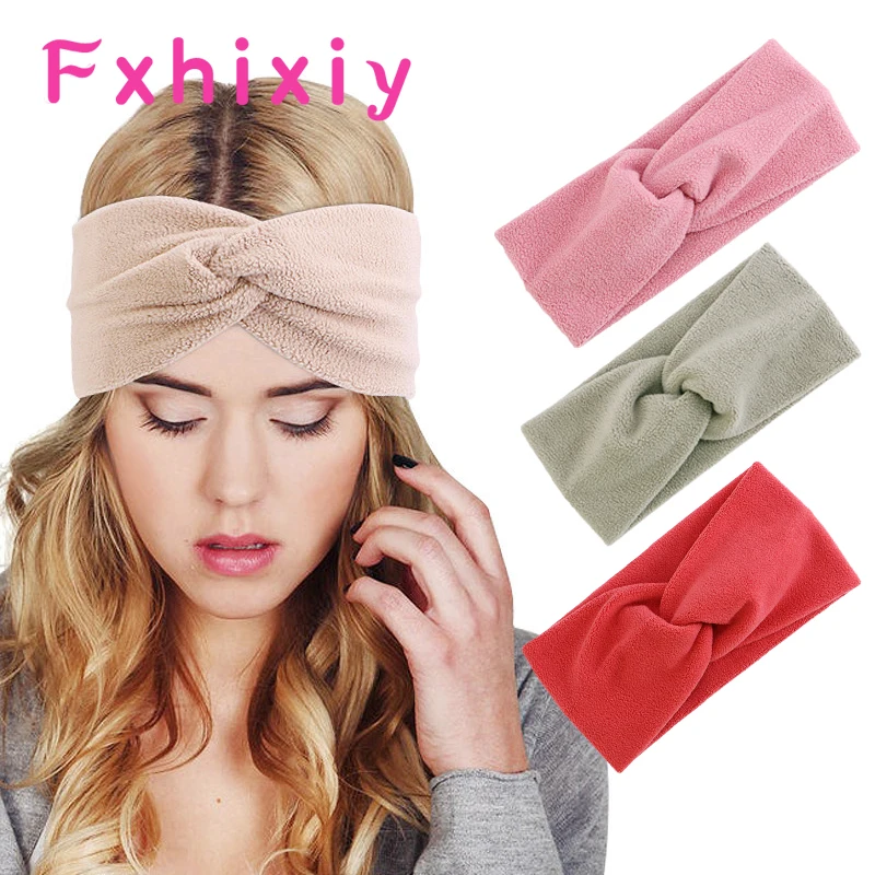 

Hot Fashion Winter Warm Hairband Velvet Headbands Turban Headwrap Bandanas Elastic Hair Bands Women Accessories for Girls