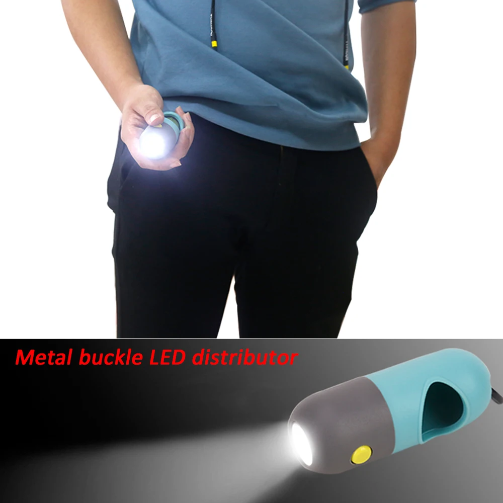 6 рулонов практичная для домашней собаки мешок с светодиодный светильник