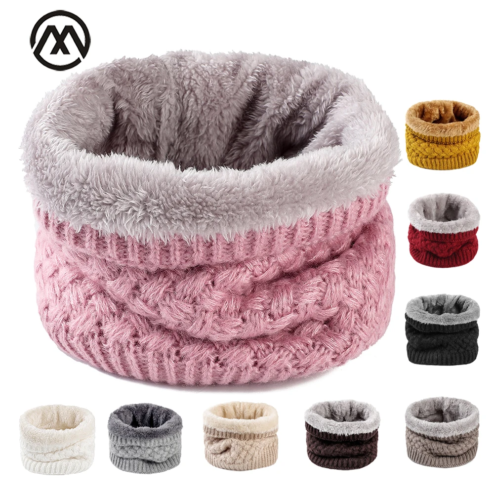 

Зимний шарф для женщин, кольцевой нагрудник, уличный Теплый Бархатный плотный нагрудник для мужчин и женщин, осенне-зимний теплый хлопковый...