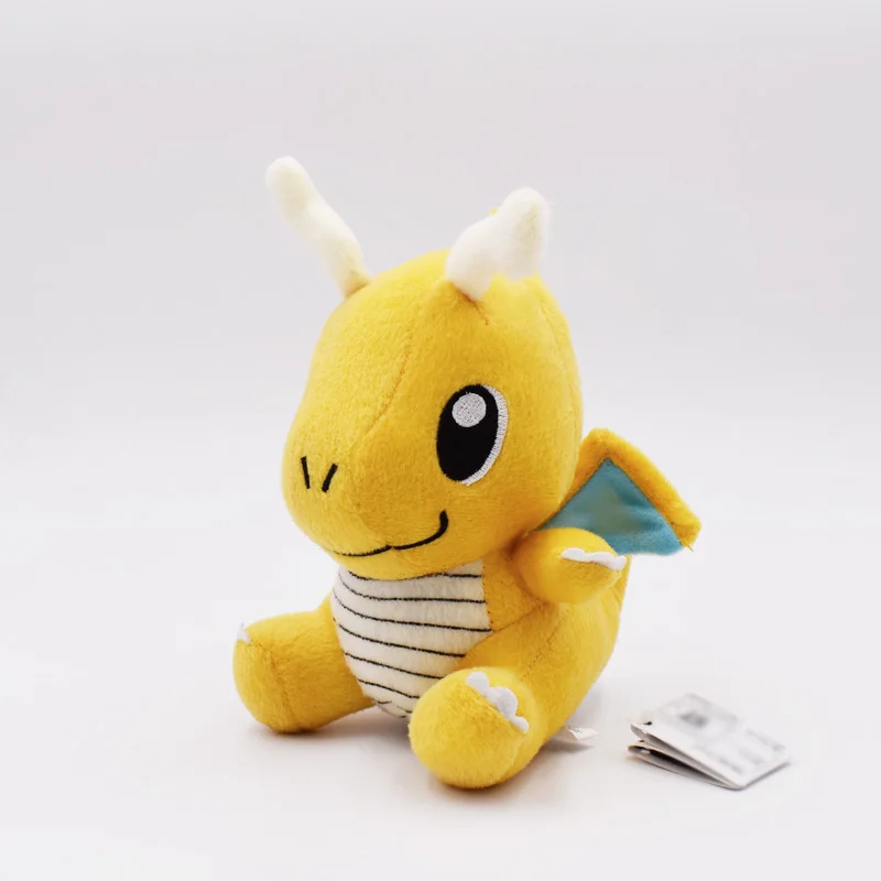 17 см японская аниме Кукла драконит плюшевые игрушки Peluche куклы мягкие животные сидящие Куклы Kawaii желтый милый Рождественский festy