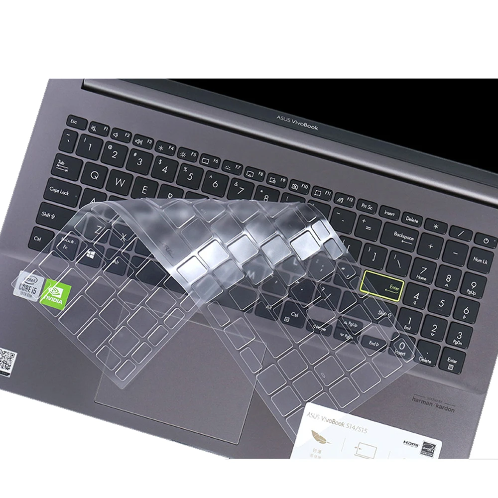 Прозрачная накладка на клавиатуру для ноутбука ASUS vivobook 15 X UX533 BX533 S532 S531 X571 UX534 VX60gt