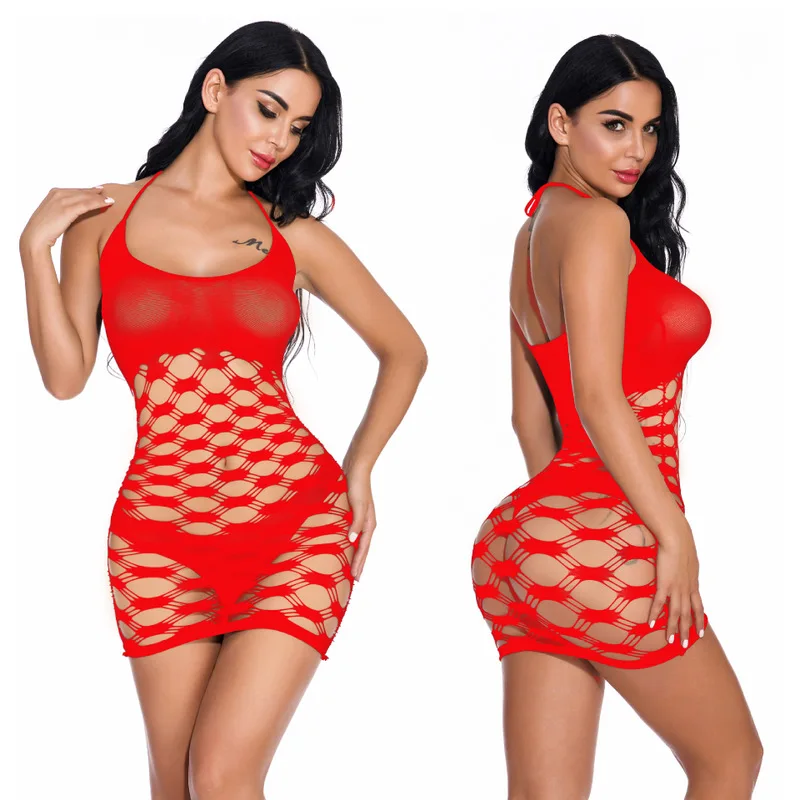 Sexy Women nightgown hollow out Costumes Woman Lace Summer Babydoll Nightdress Elegant Set Sleepwear Smooth | Женская одежда