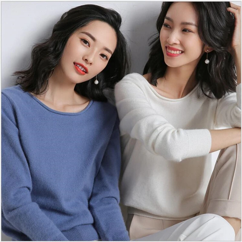 2019 осень зима конфеты вязаный джемпер женский 30% шерстяной свитер мягкий стрейч OL