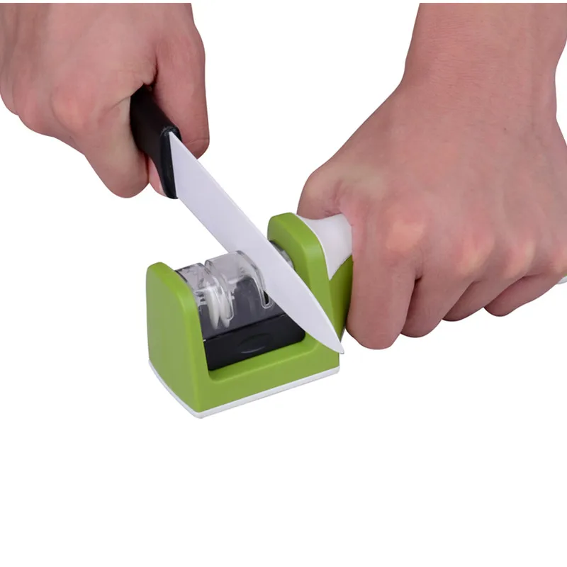 

Brand Two Stages Diamond/Ceramic Kitchen Knife Sharpener/Sharpening Stone Household Sharpener Kitchen Knives Tools